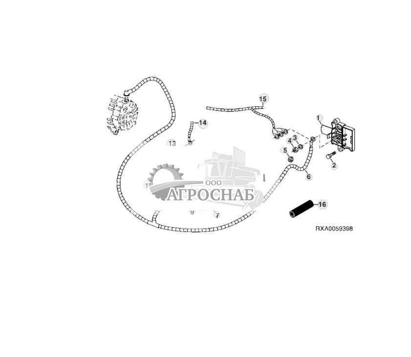 Жгут проводов, питание кабины 